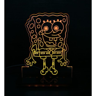 Luminária em Acrílico BOB ESPONJA